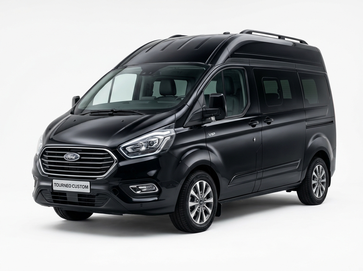 KKTC Kıbrıs Kiralık Araç - Ford Tourneo Custom VIP (1 ve 2 Günlük Kiralama İmkânı)
